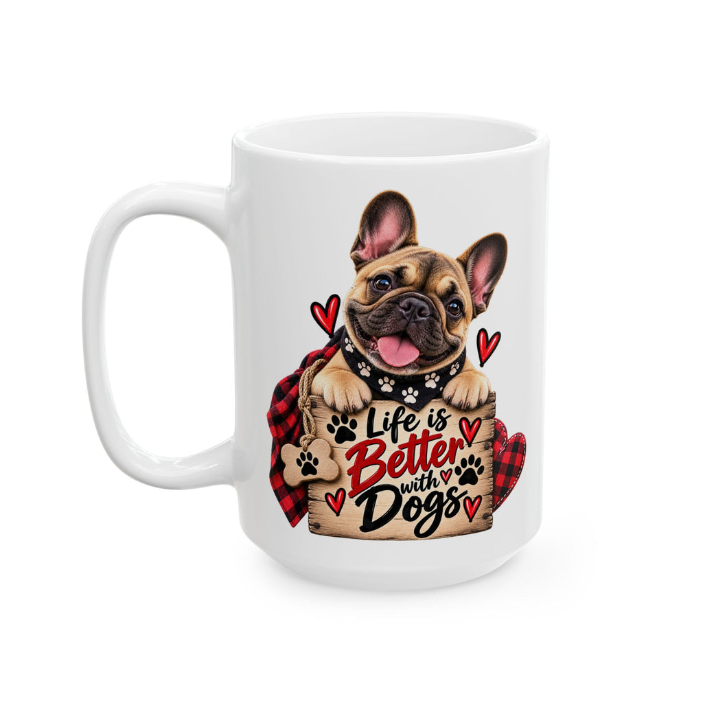 Valentine Puppy Heart Ceramic Mug (11oz & 15oz)