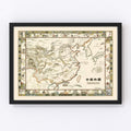 Vintage Pictorial Map of China 1932