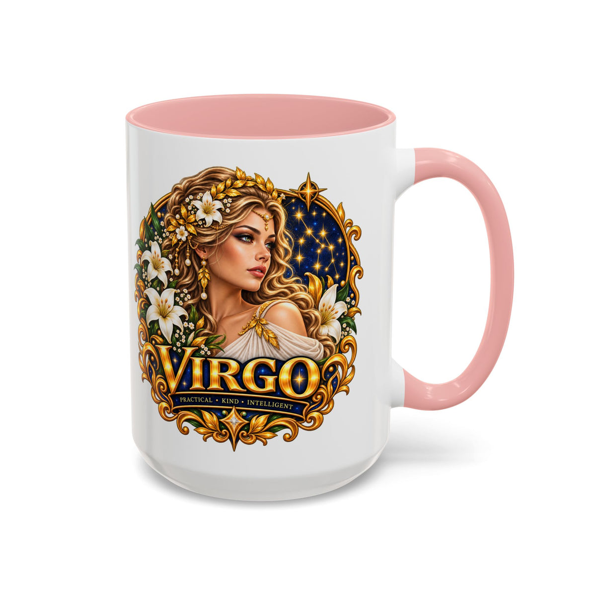 Virgo Zodiac Coffee Mug — Astrology Gift Mug (11/15oz)
