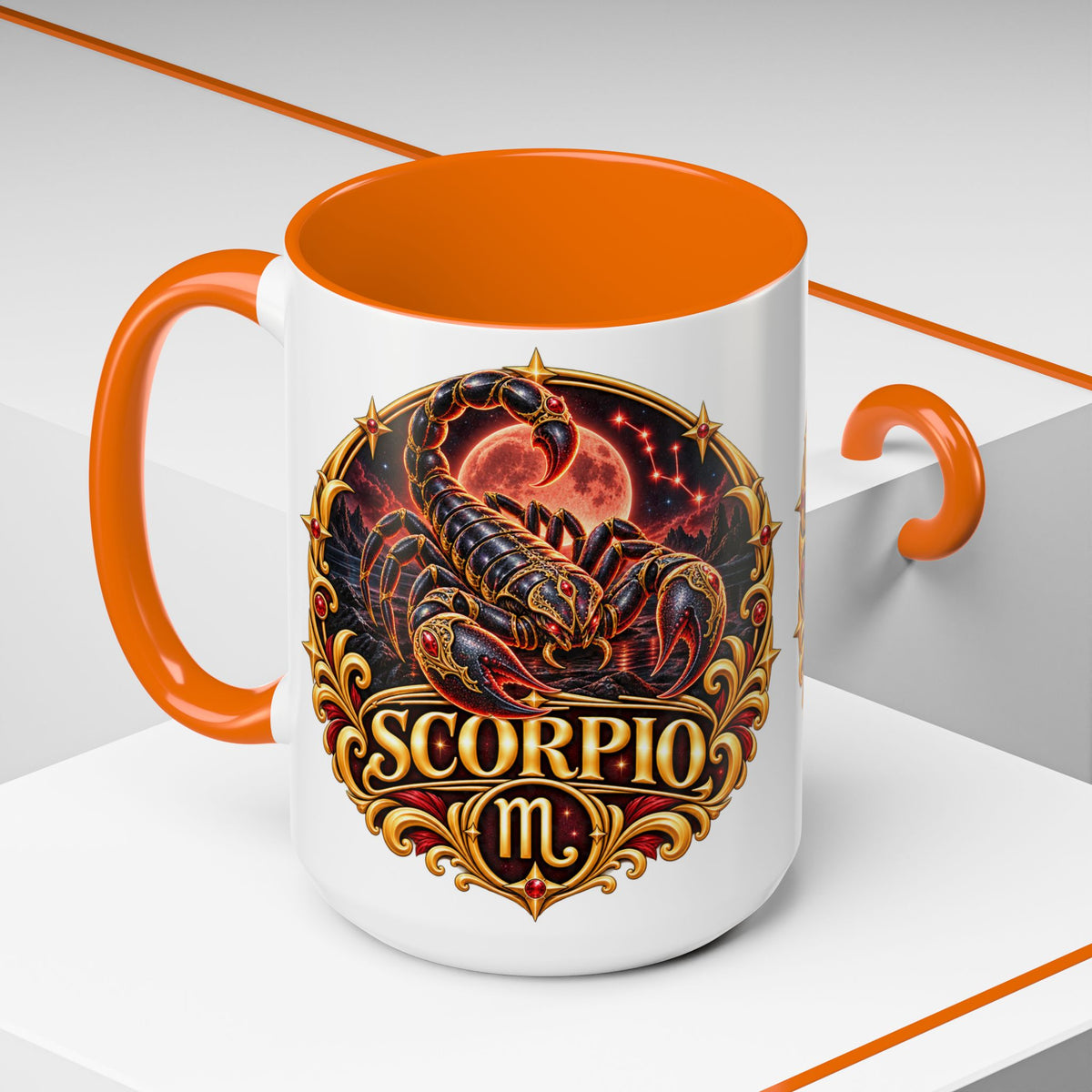 Scorpio Zodiac Coffee Mug — Bold Scorpion Astrology Design (11/15oz)