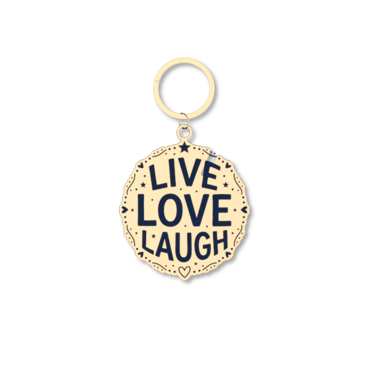 Live Love Laugh Keychain – Inspirational Acrylic Keyring