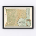 Vintage Map of Buena Vista, Maine 1888