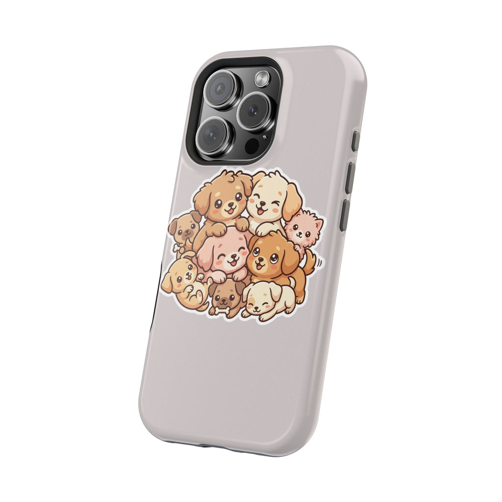 Cute Puppy Pile Magnetic Impact-Resistant Phone Case