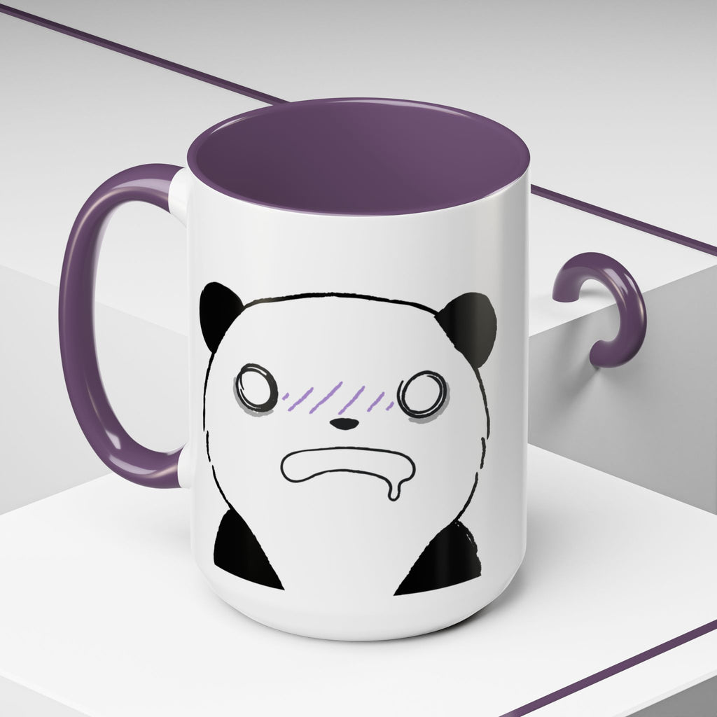 Just Give Me My Coffee!!! Accent Mug — Panda Coffee Lover Gift (11/15oz)