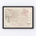 Vintage Map of Brooklyn, New York 1891