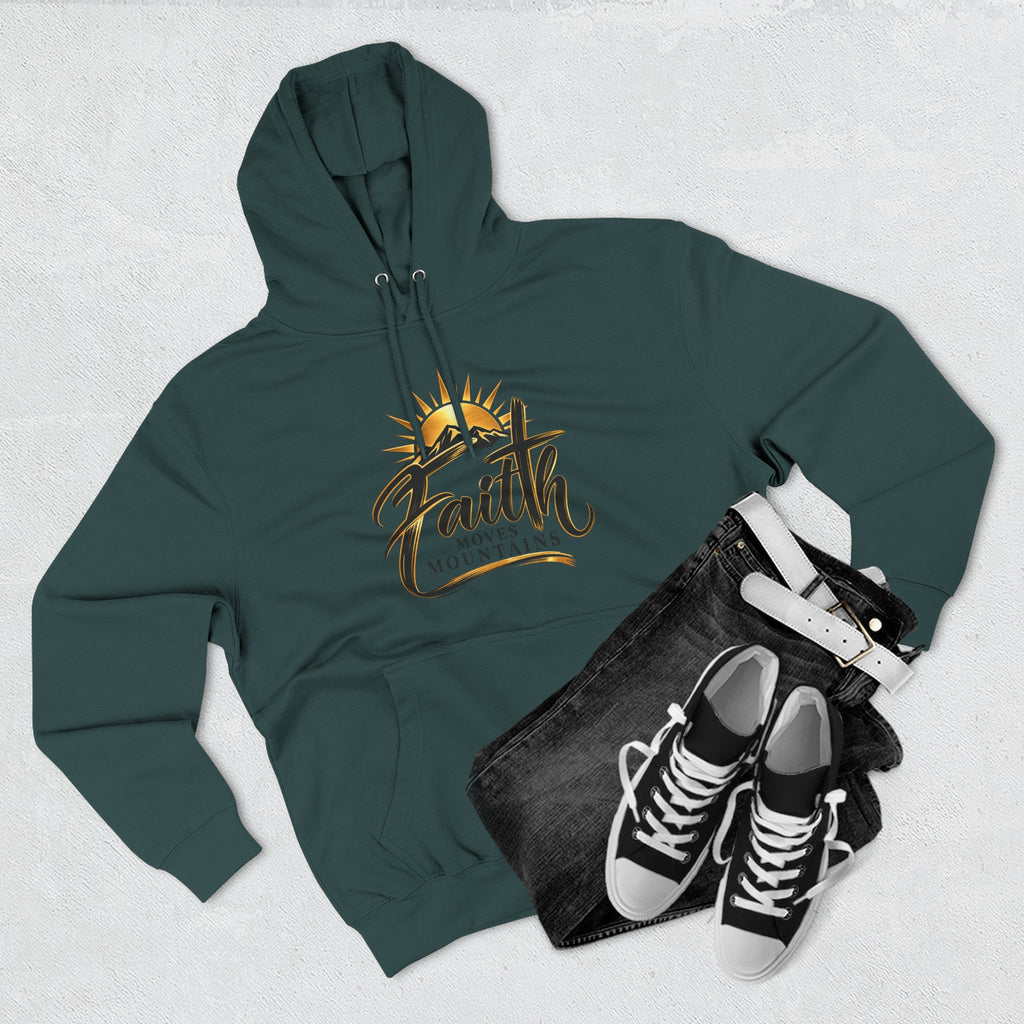 Faith Moves Mountains Hoodie — Inspirational Christian Pullover