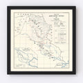 Vintage Map of the Ancient Sites of Iraq 1929