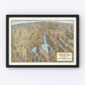 Vintage Hoover Dam & Lake Mead Map 1931