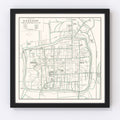 Vintage Map of Suzhou, China 1921