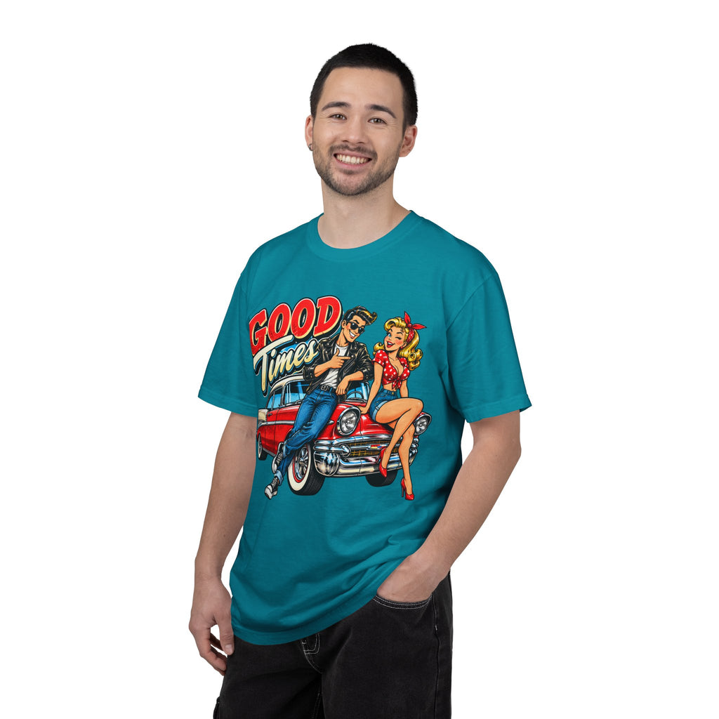 Good Times Retro Car Tee — Vintage 1950s Rockabilly Graphic T‑Shirt