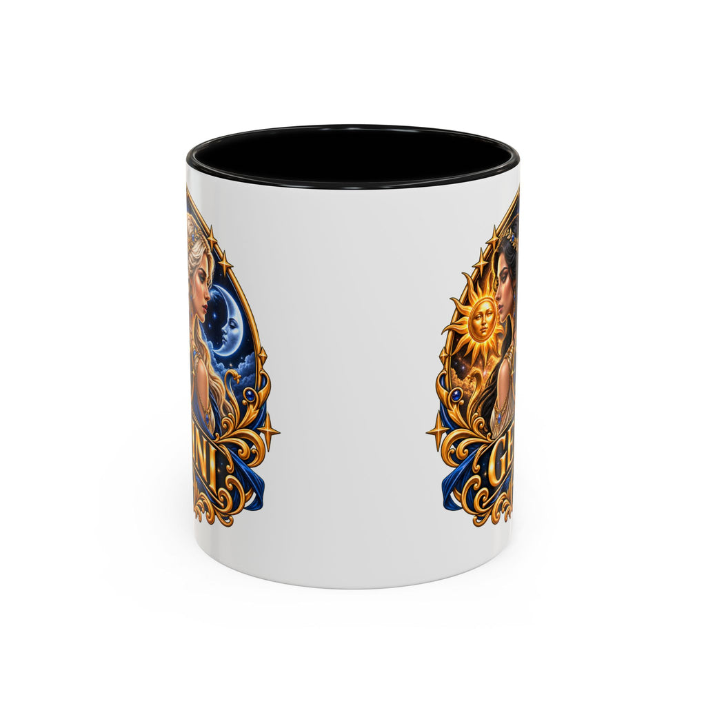 Gemini Zodiac Coffee Mug — Gemini Sign Astrology Accent Mug (11/15oz)