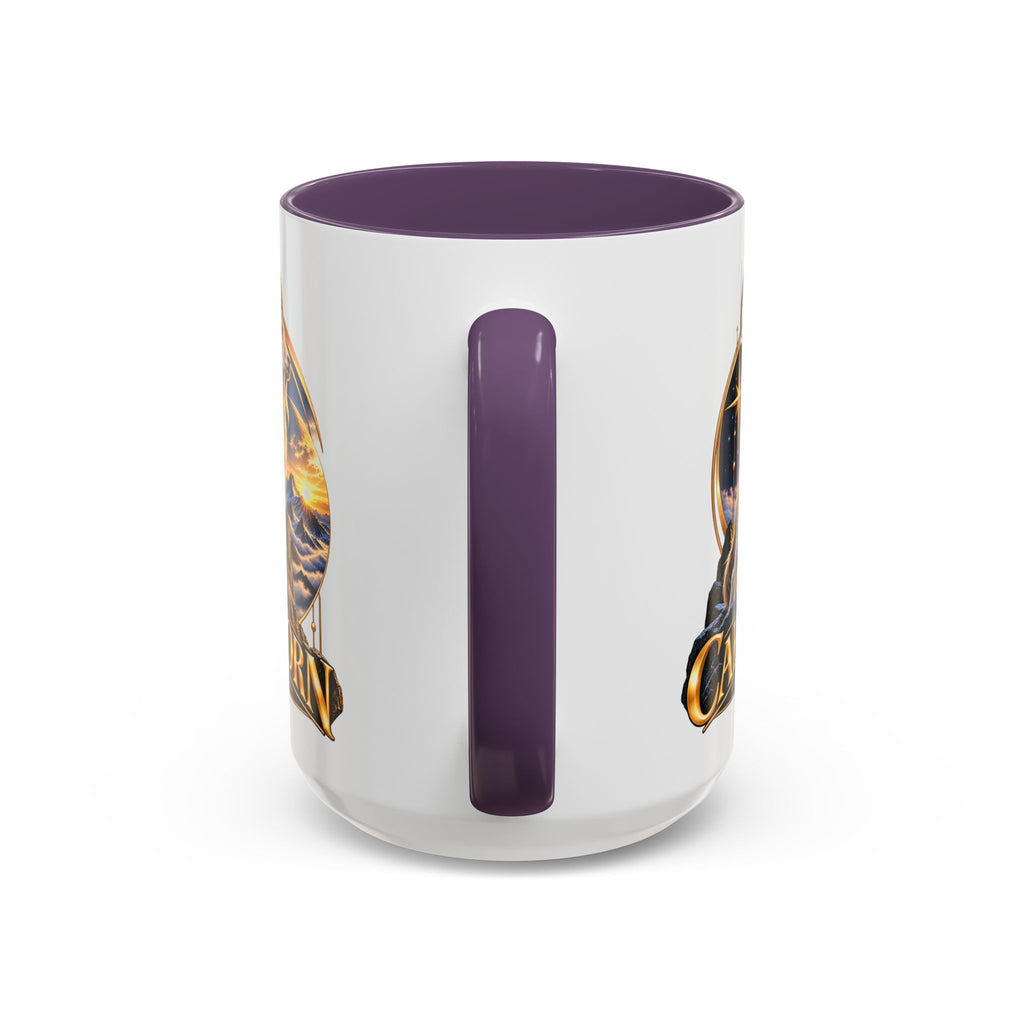 Capricorn Zodiac Coffee Mug — Astrological Goat Accent Mug (11/15oz)