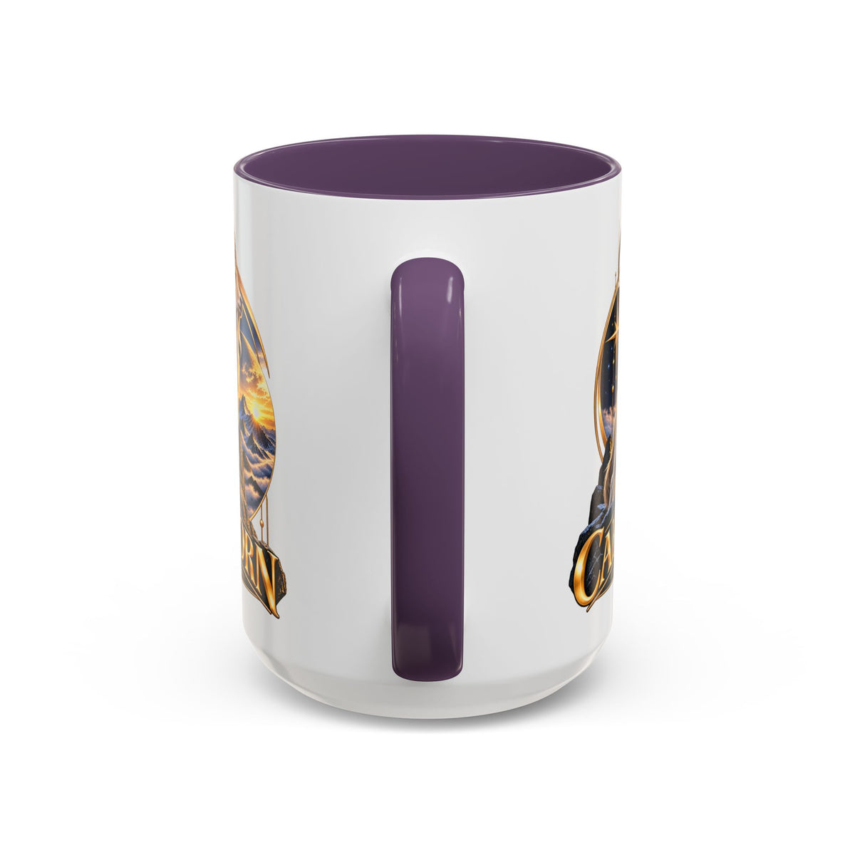 Capricorn Zodiac Coffee Mug — Astrological Goat Accent Mug (11/15oz)