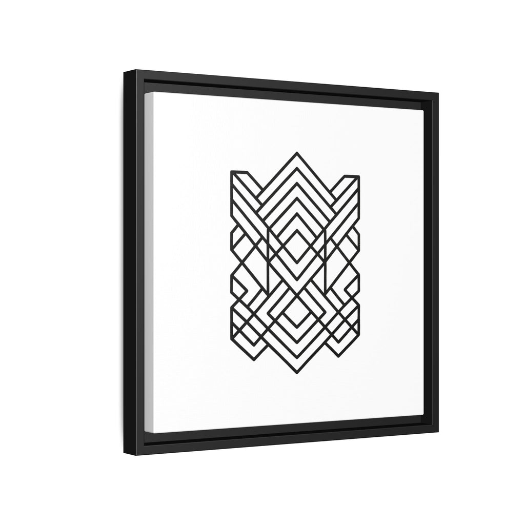 Framed Geometric Art Canvas