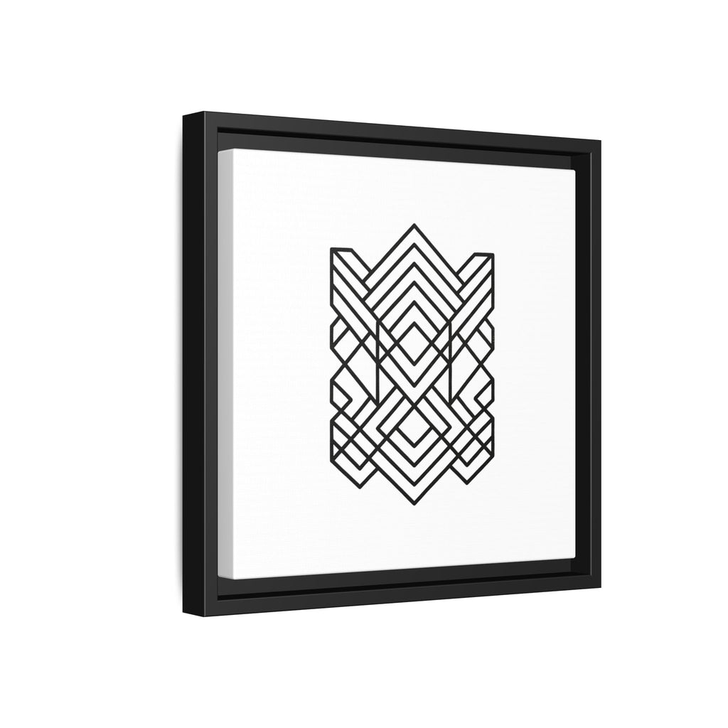 Framed Geometric Art Canvas