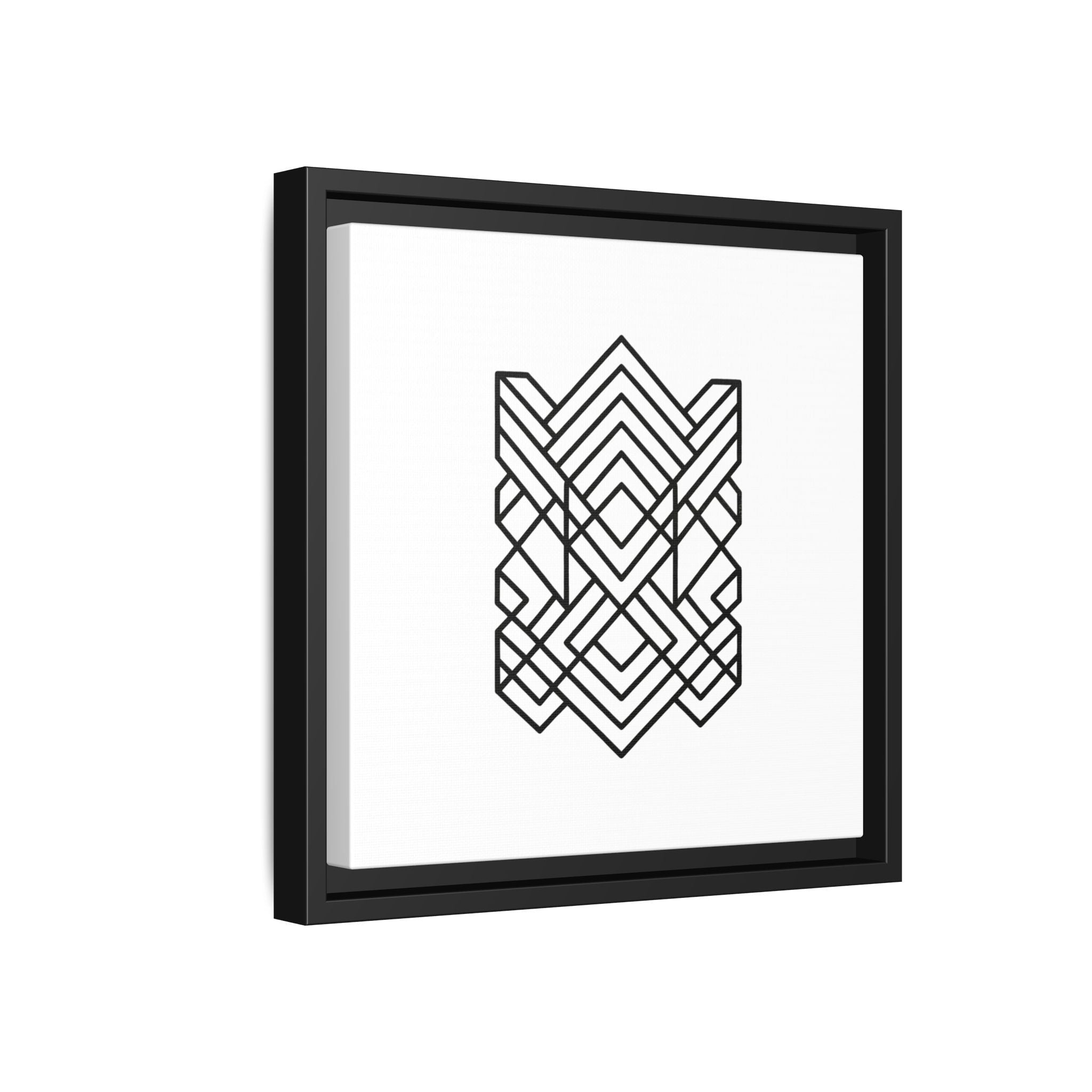 Framed Geometric Art Canvas