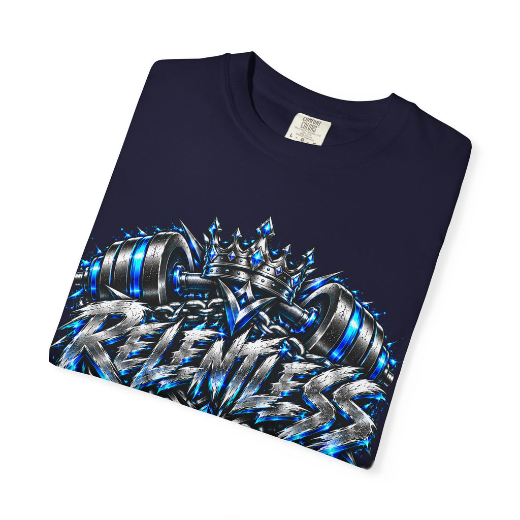 T-Shirt — Metallic Crown Graffiti Heart Graphic Tee
