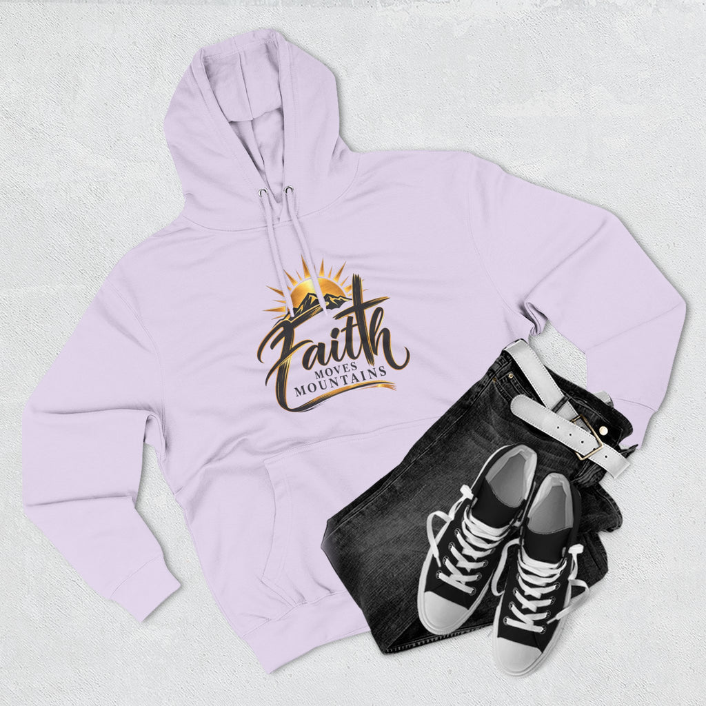 Faith Moves Mountains Hoodie — Inspirational Christian Pullover