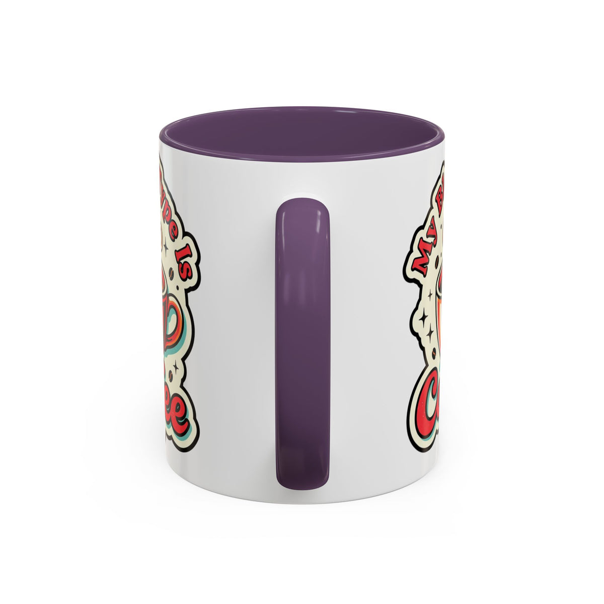 Coffee Mug - "My Blood Type Is Coffee" Accent Ceramic Mug (11oz & 15oz)