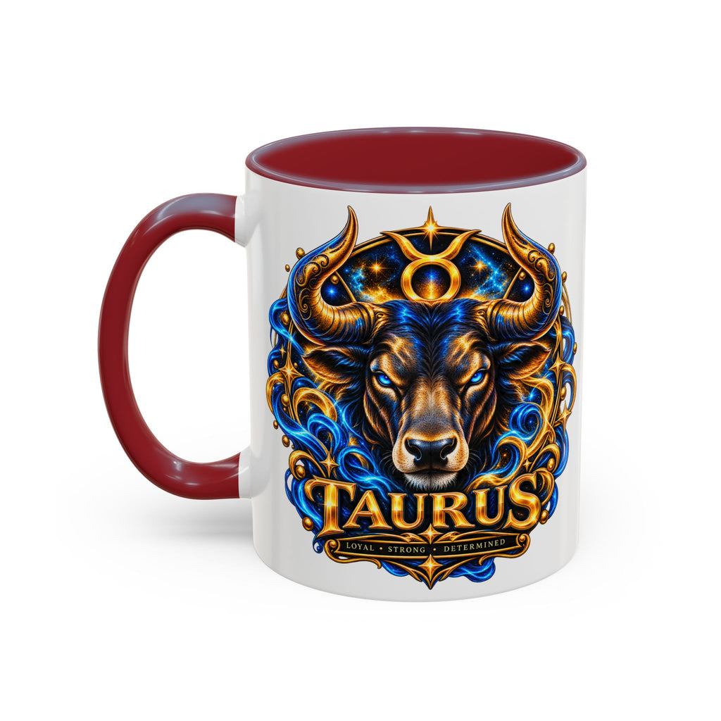 Taurus Coffee Mug — Zodiac Bull Accent Mug (11/15oz)
