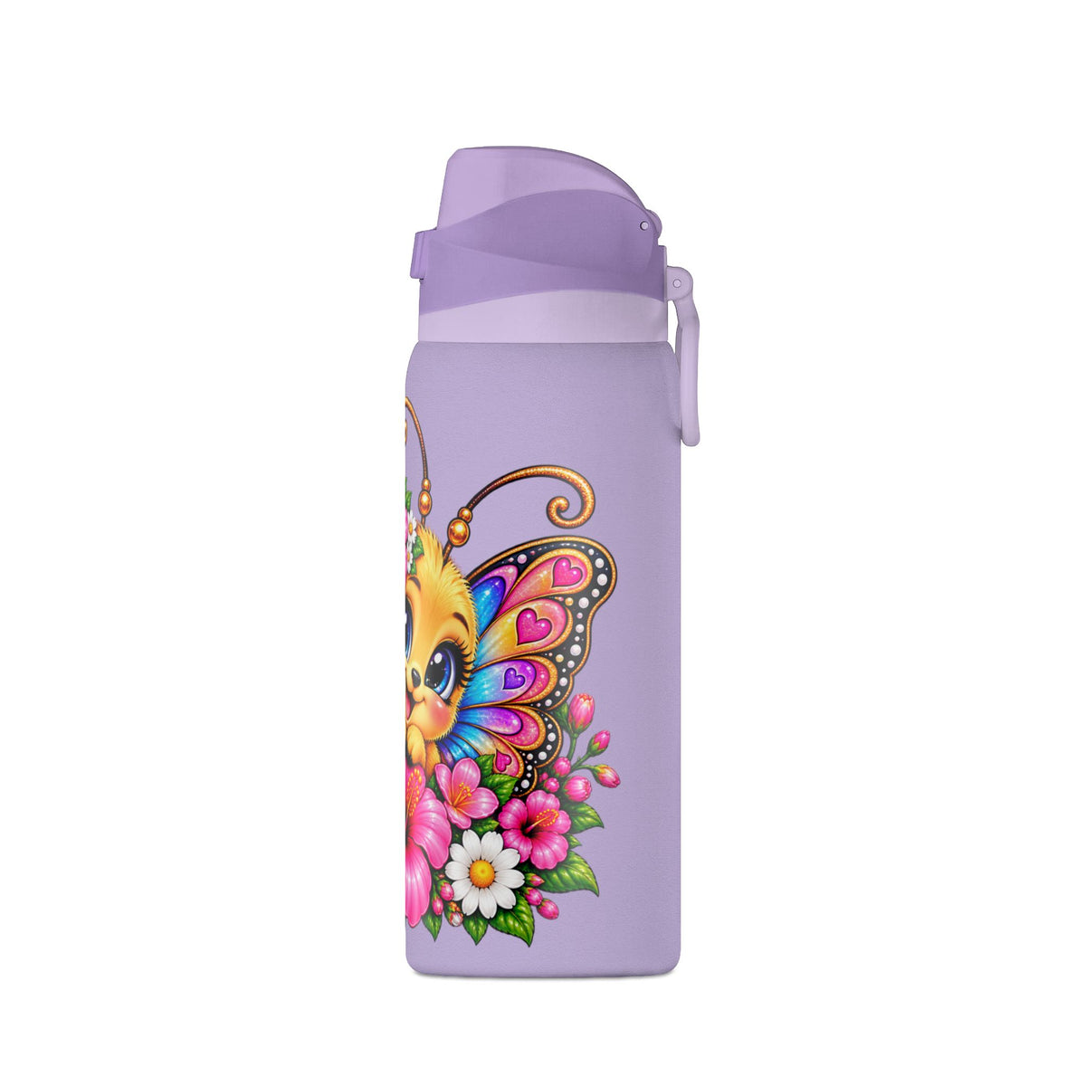 Floral Butterfly Insulated Water Bottle 32oz