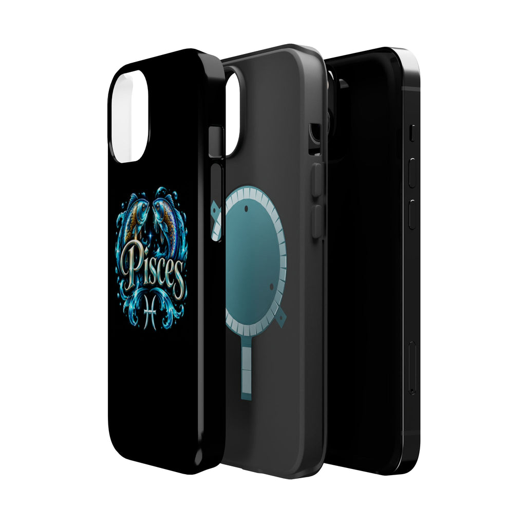 Pisces Magnetic Impact-Resistant Phone Case — Zodiac Fish Astrology Design