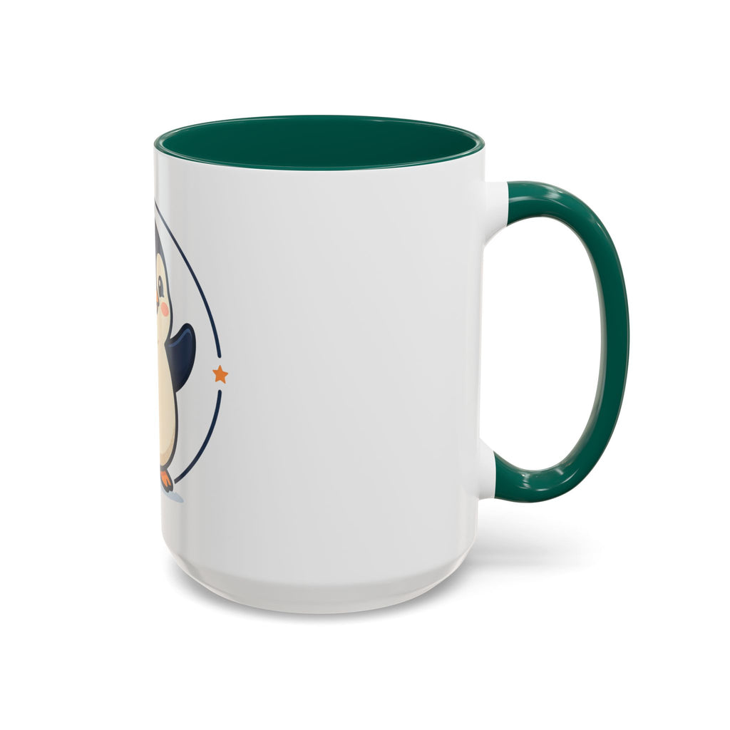 Cute Waving Penguin Mug | 11oz or 15oz Colorful Ceramic