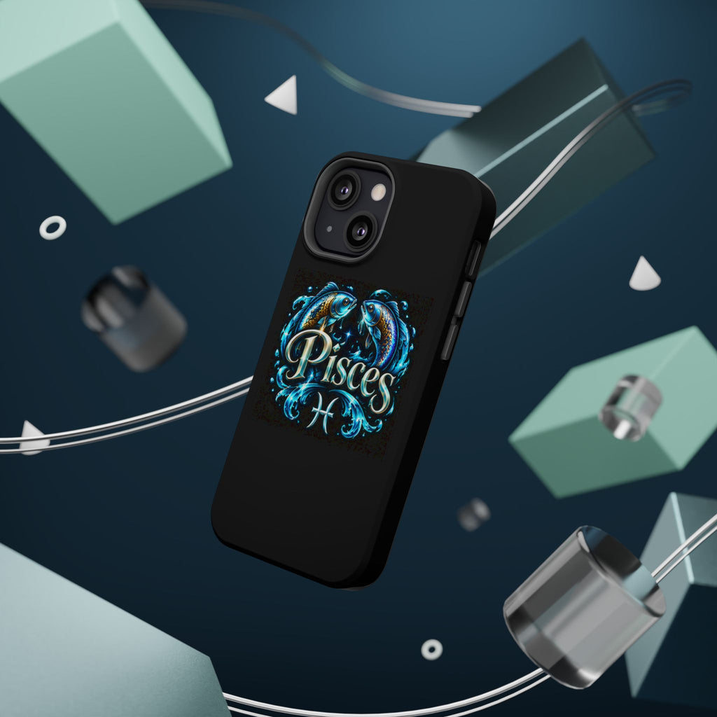 Pisces Magnetic Impact-Resistant Phone Case — Zodiac Fish Astrology Design