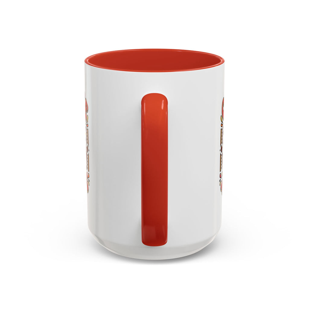 Coffee Addict Accent Mug — "Coffee Power" Retro Coffee Lover Gift (11oz/15oz)