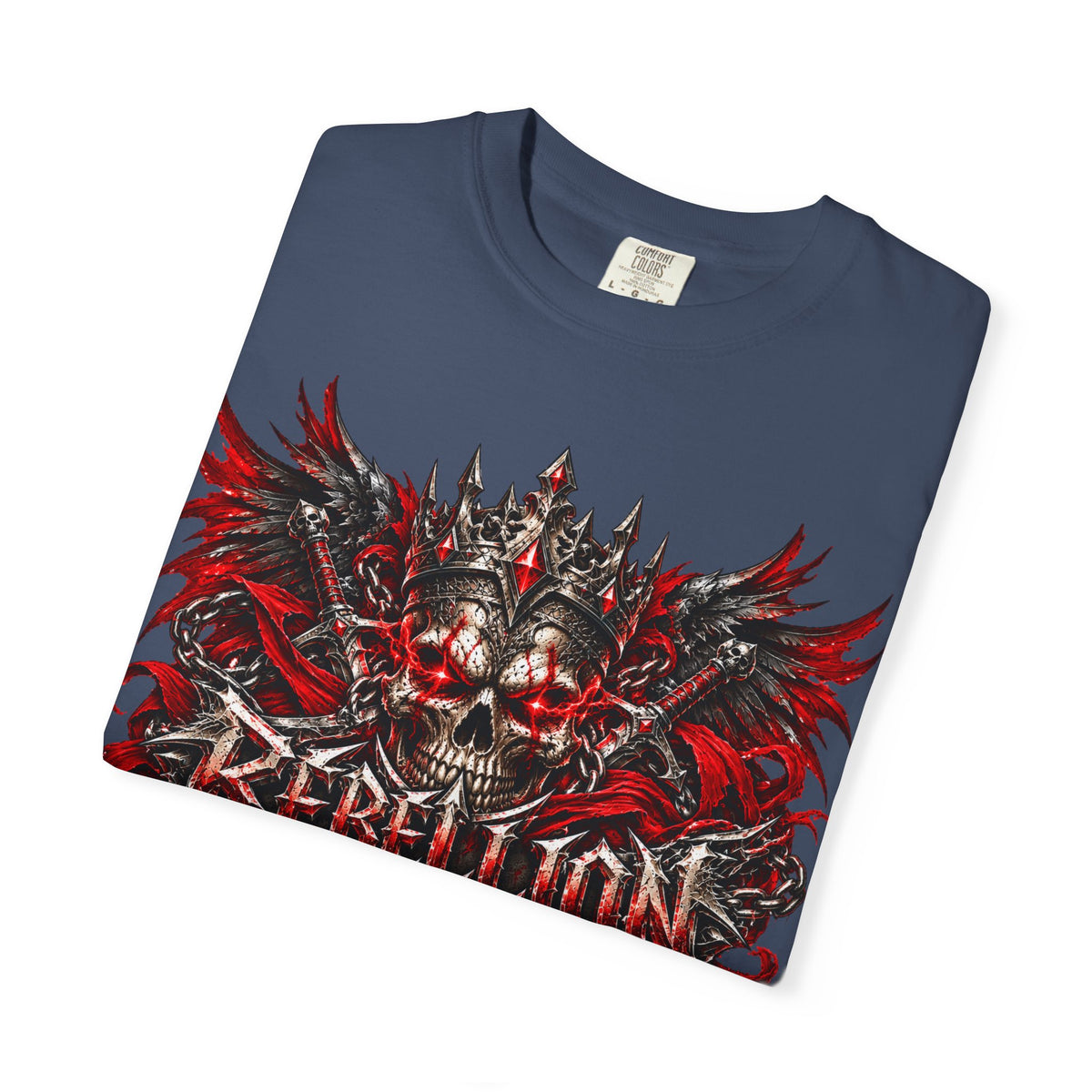 Rebellion Skull Graphic T-Shirt