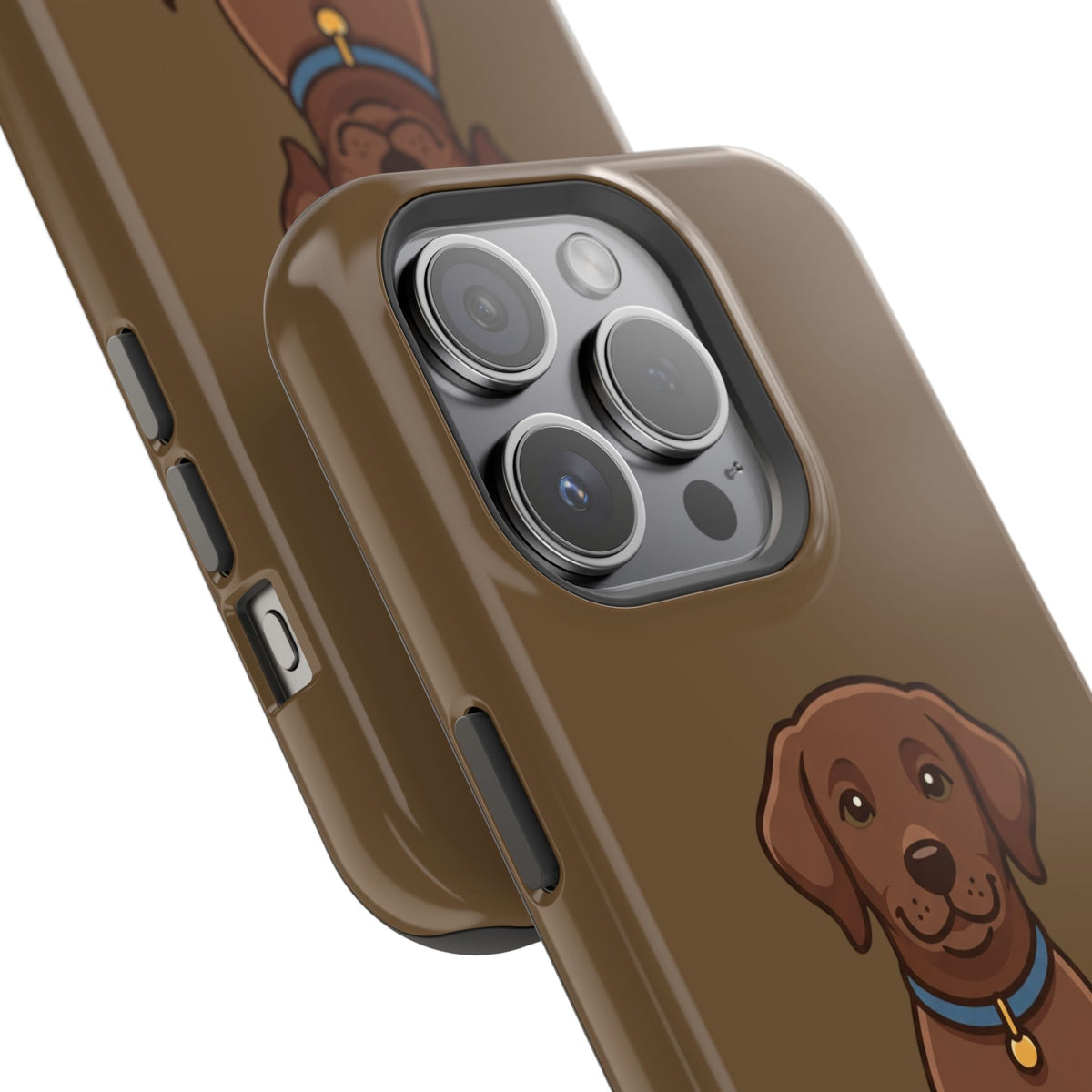 Chocolate Labrador Phone Case — Cute Dog Impact‑Resistant iPhone Cover