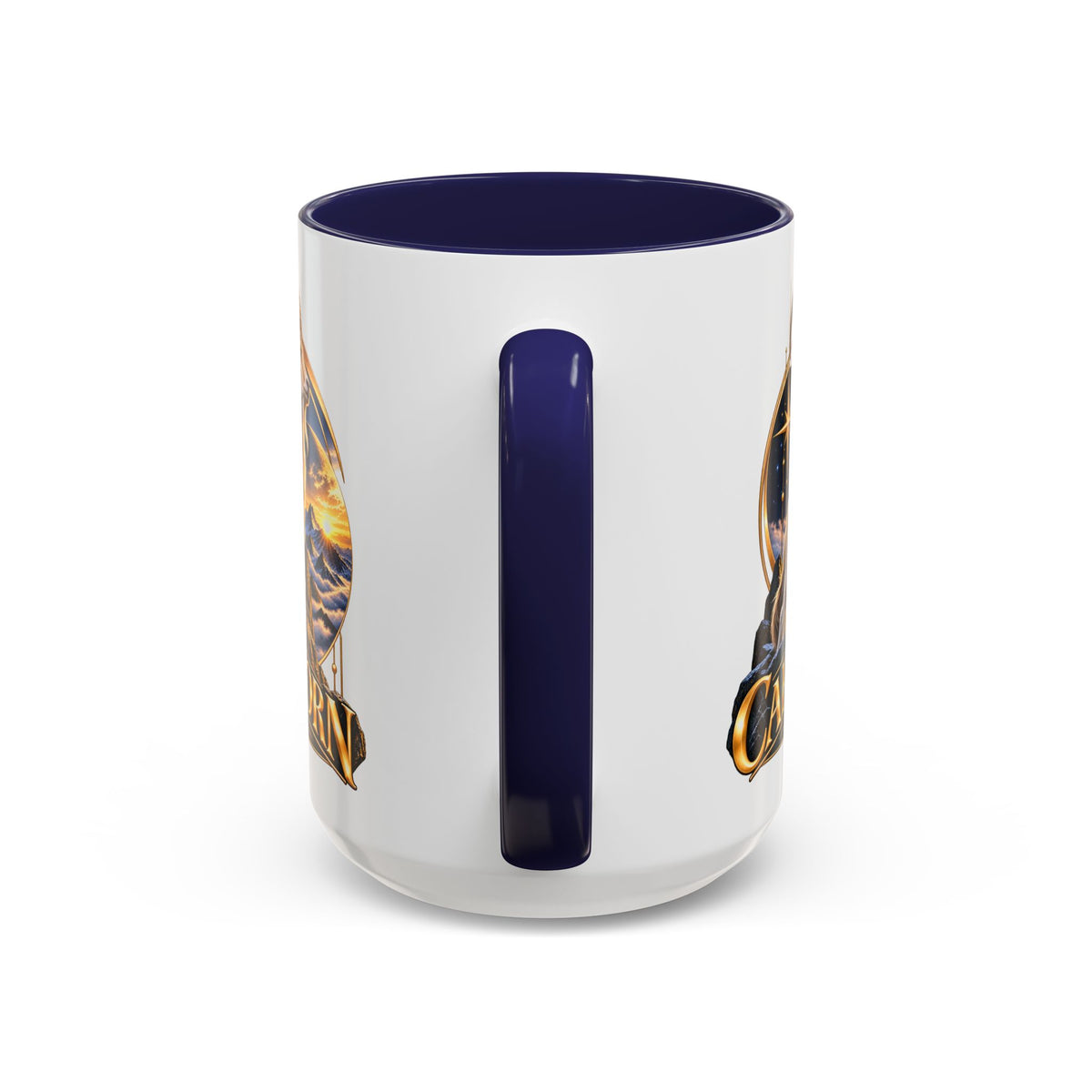 Capricorn Zodiac Coffee Mug — Astrological Goat Accent Mug (11/15oz)