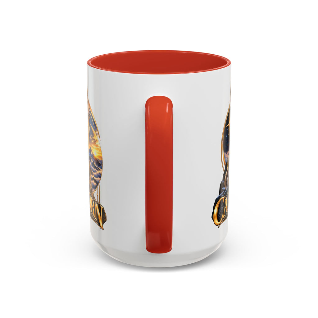 Capricorn Zodiac Coffee Mug — Astrological Goat Accent Mug (11/15oz)