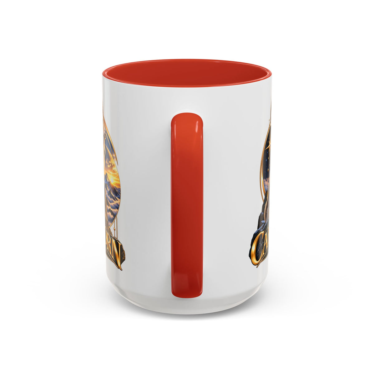 Capricorn Zodiac Coffee Mug — Astrological Goat Accent Mug (11/15oz)