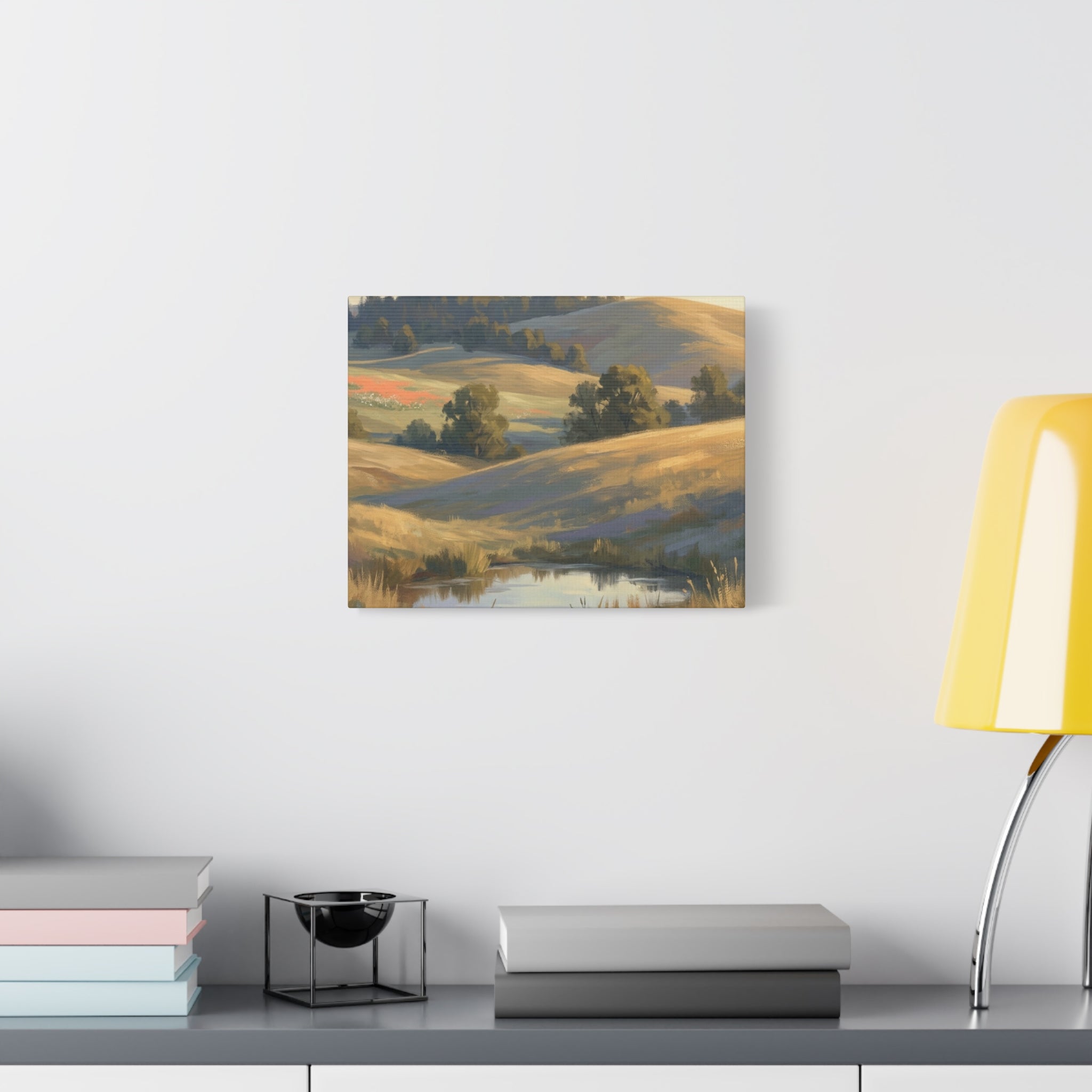 Coastal Cliff Canvas Wall Art — Lone Pine Seascape Matte Stretched Print