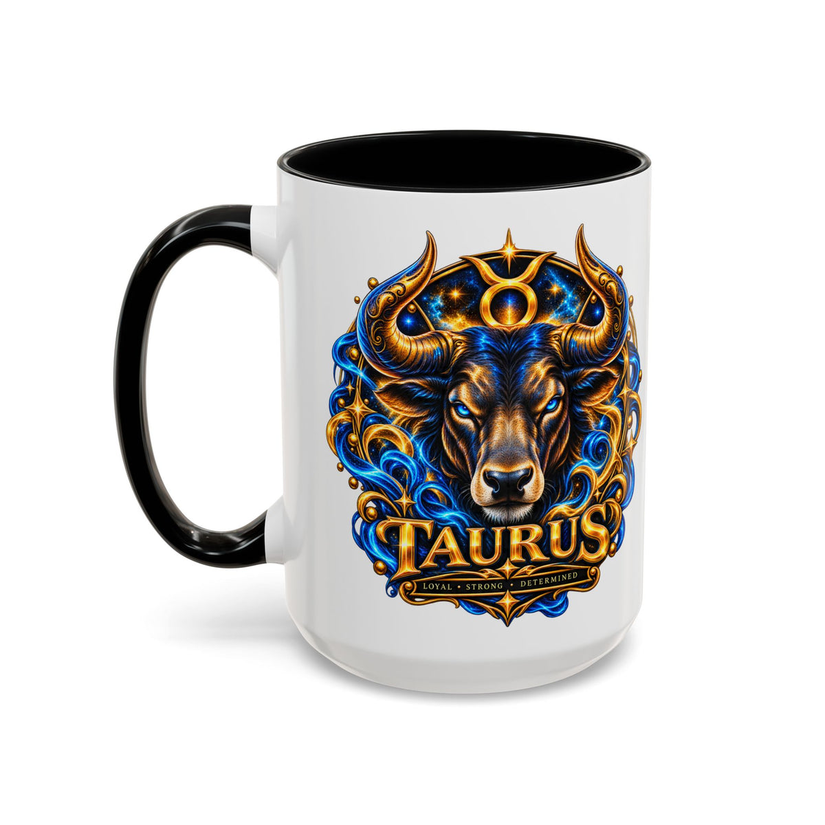 Taurus Coffee Mug — Zodiac Bull Accent Mug (11/15oz)