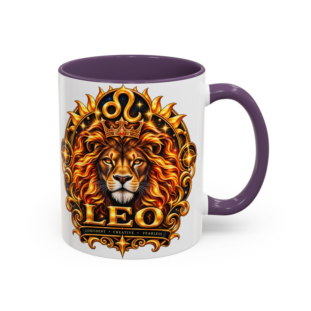 Leo Zodiac Lion Coffee Mug — Astrological Birthday Gift (11/15oz)