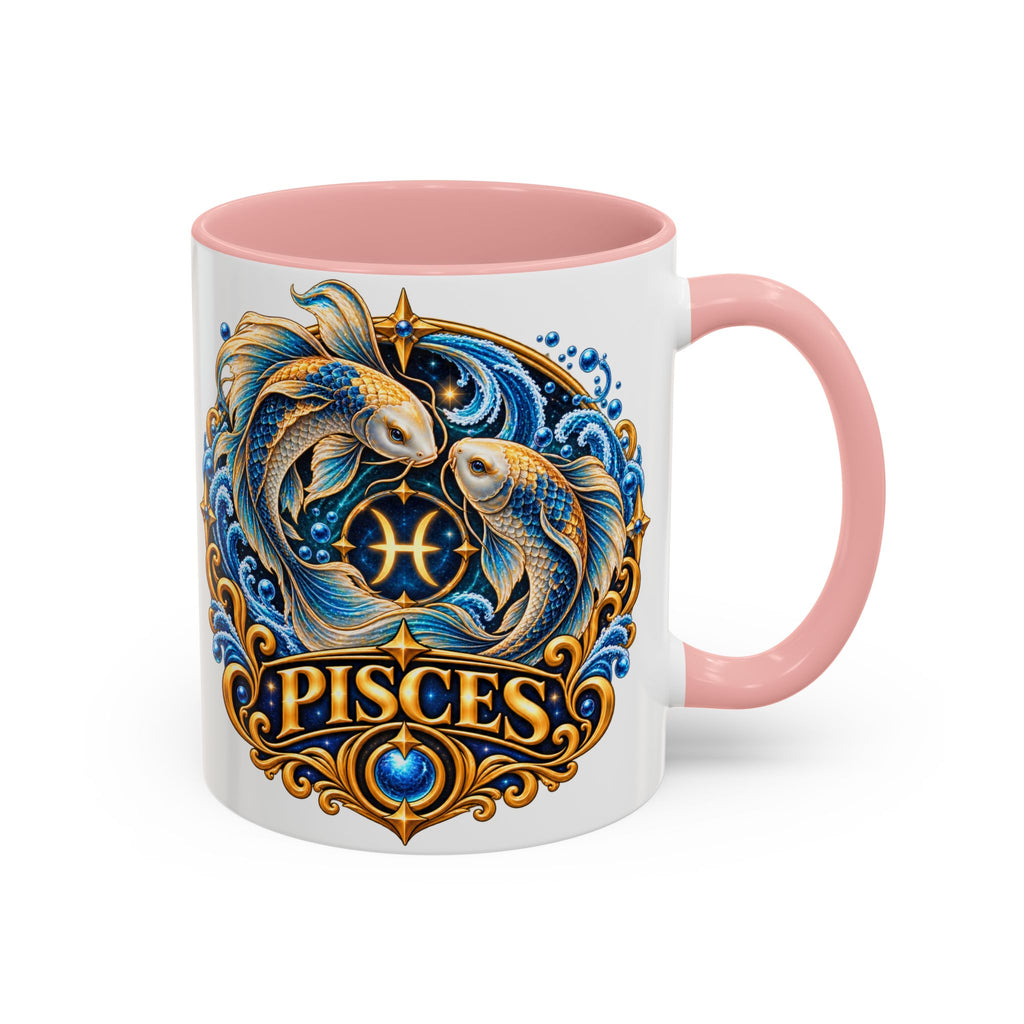 Pisces Zodiac Coffee Mug — Decorative Accent Astrology Mug (11/15oz)