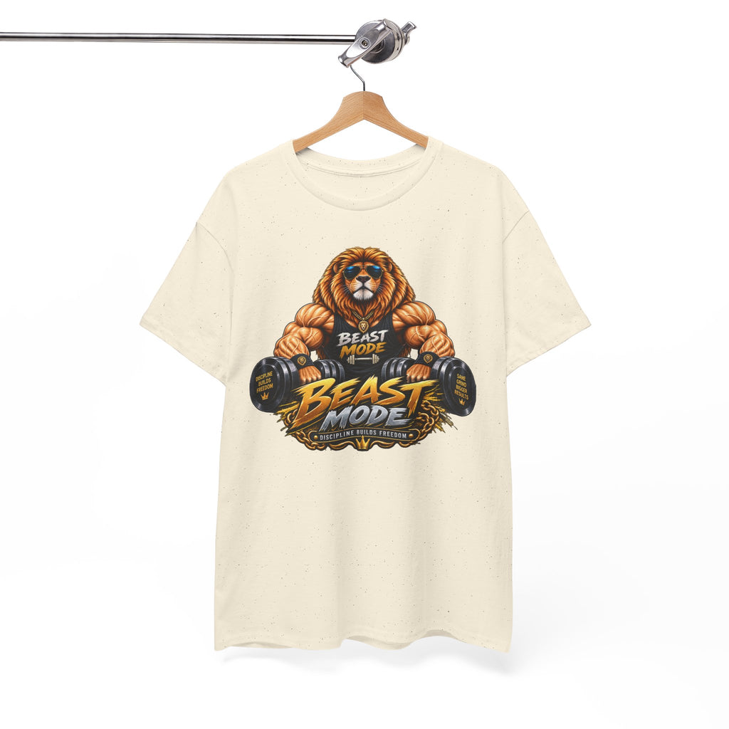 Beast Mode Lion T-Shirt — Workout Gym Fitness Tee