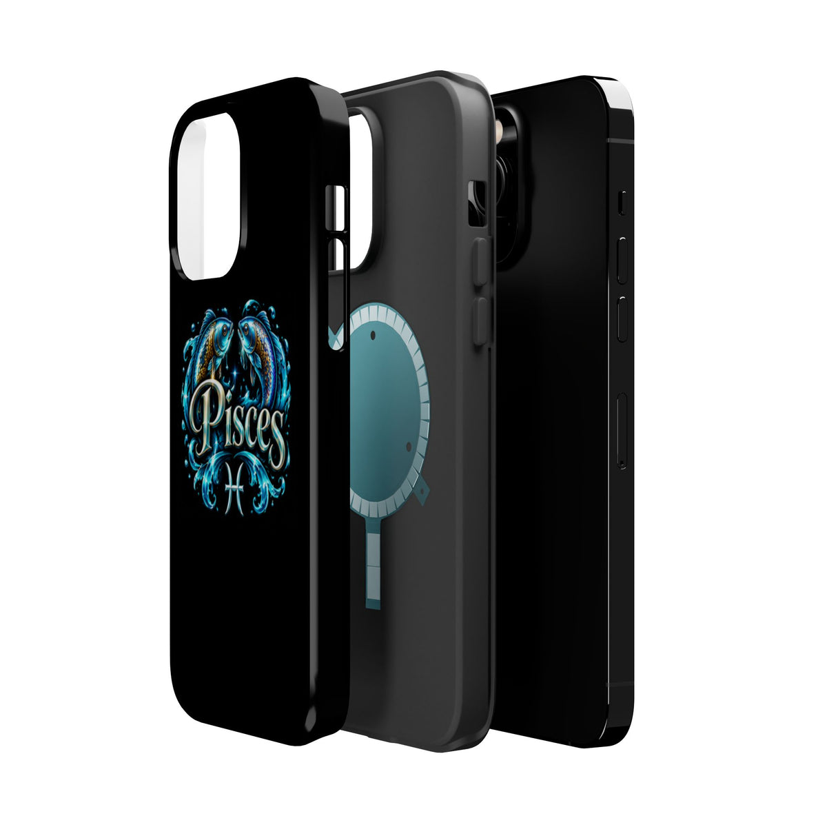Pisces Magnetic Impact-Resistant Phone Case — Zodiac Fish Astrology Design