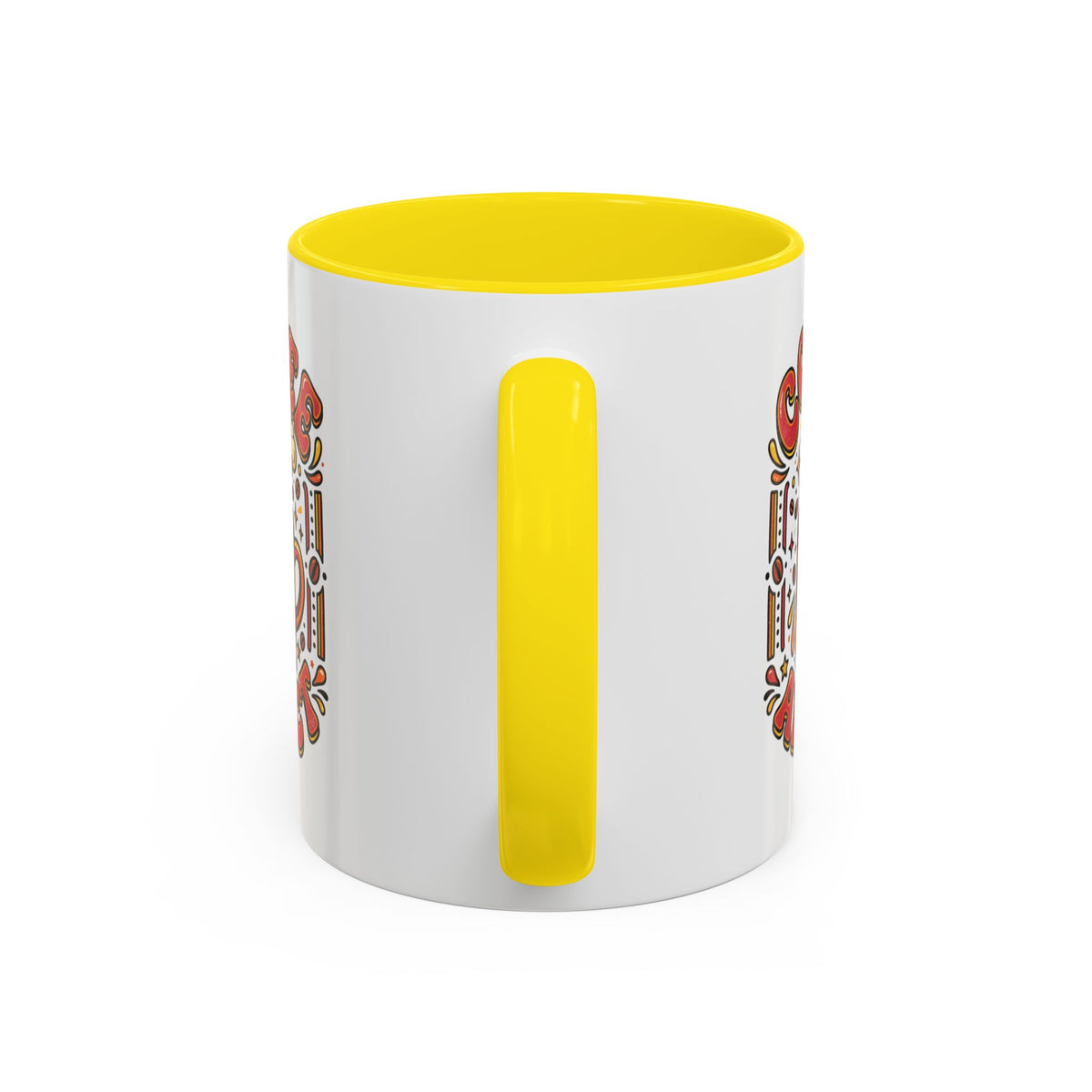 Coffee Addict Accent Mug — "Coffee Power" Retro Coffee Lover Gift (11oz/15oz)