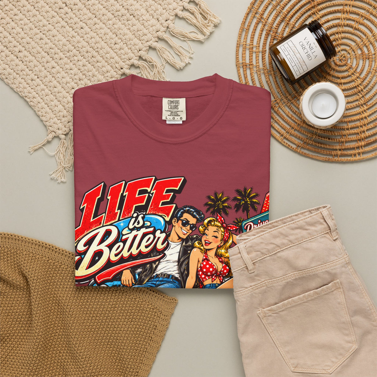 Life Is Better Drive-In Vintage T-Shirt
