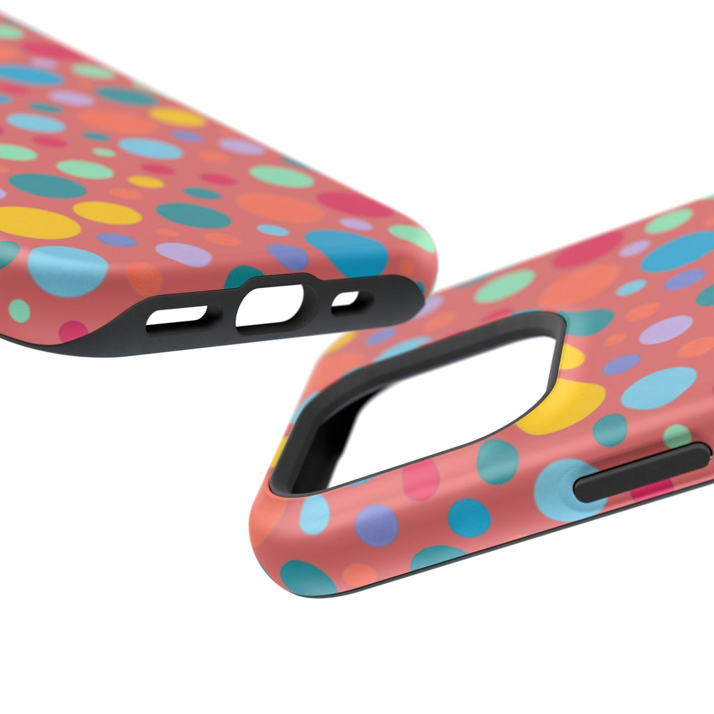 Colorful Polka Dot Magnetic Phone Case — Impact-Resistant, Vibrant Retro Dots