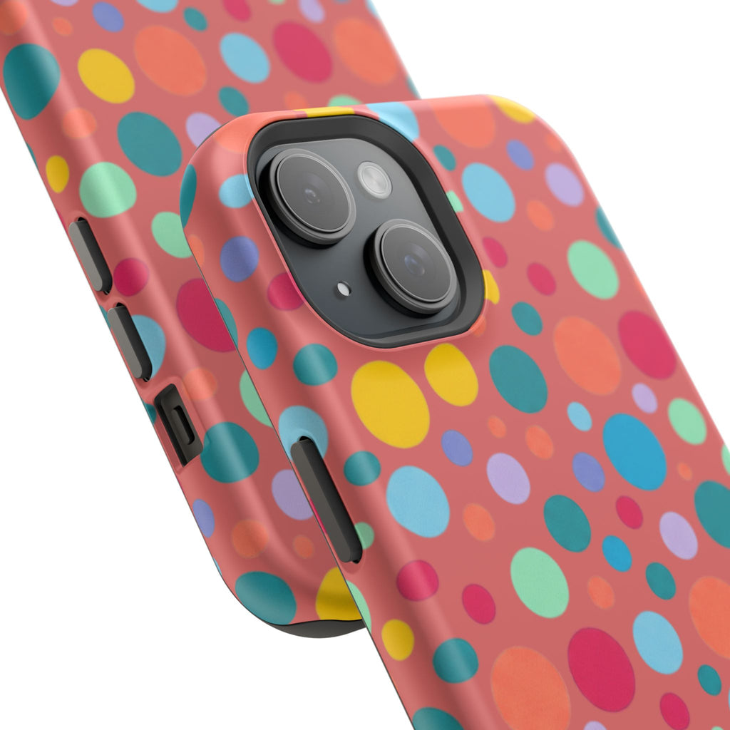 Colorful Polka Dot Magnetic Phone Case — Impact-Resistant, Vibrant Retro Dots