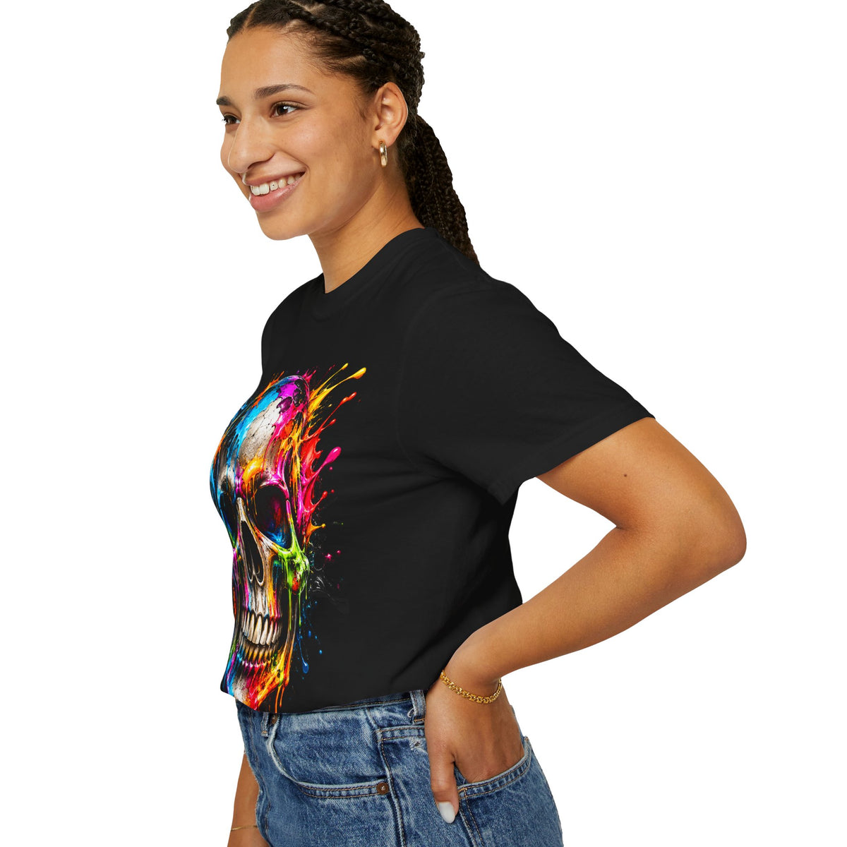 Color Splash Skull T-Shirt