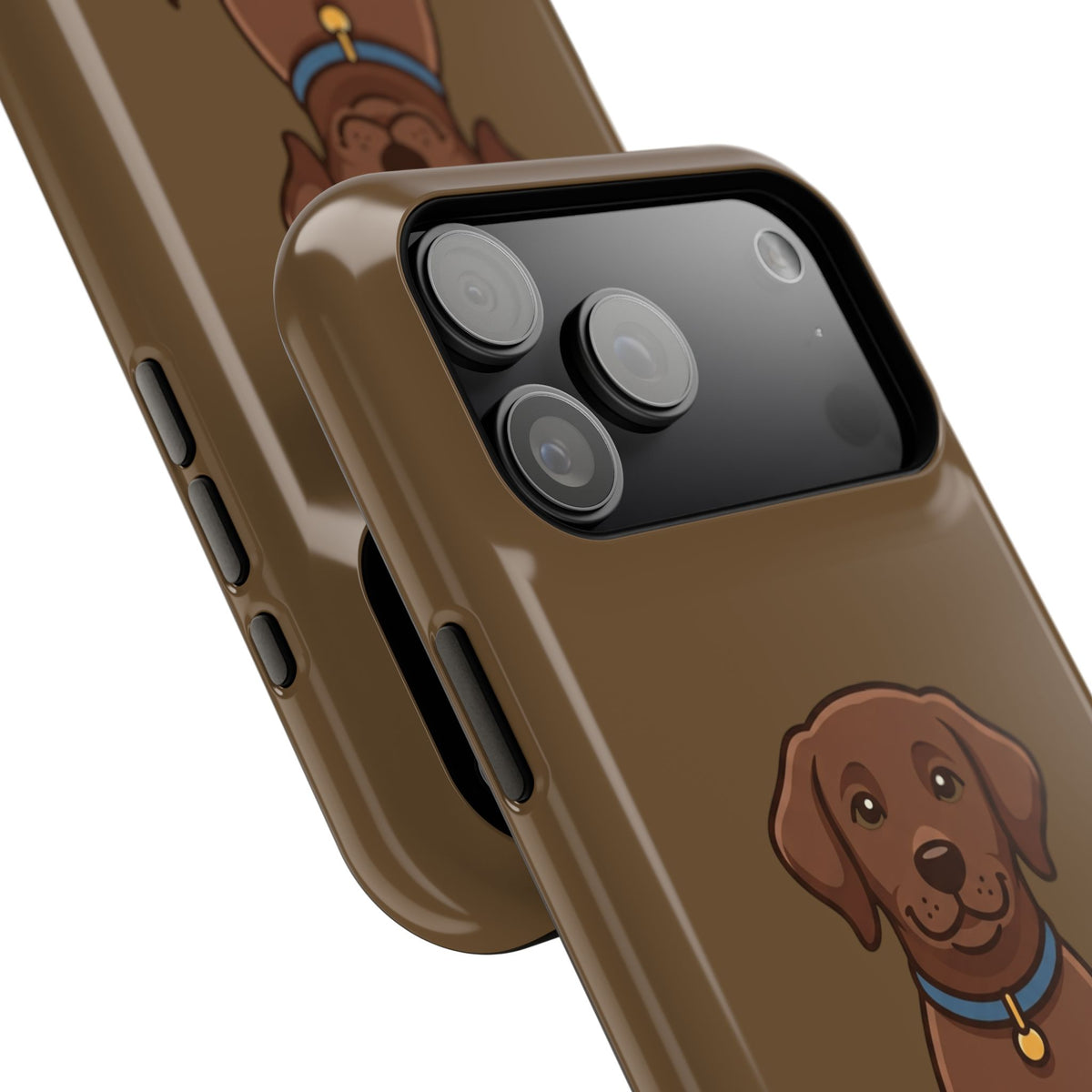 Chocolate Labrador Phone Case — Cute Dog Impact‑Resistant iPhone Cover