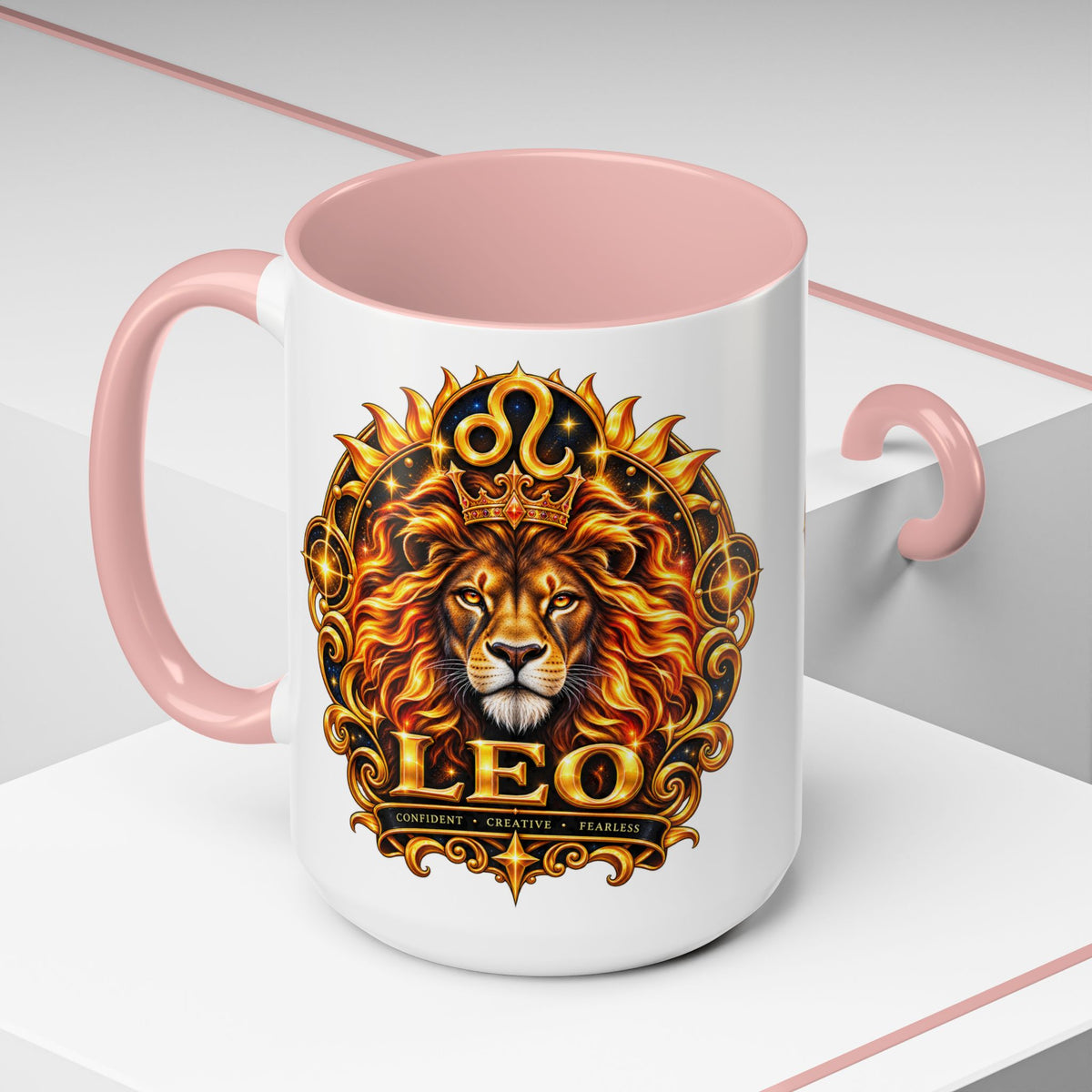 Leo Zodiac Lion Coffee Mug — Astrological Birthday Gift (11/15oz)