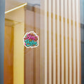 Stay Positive Vinyl Sticker — Colorful Crowned Heart Decal for Laptops, Water Bottles & Windows