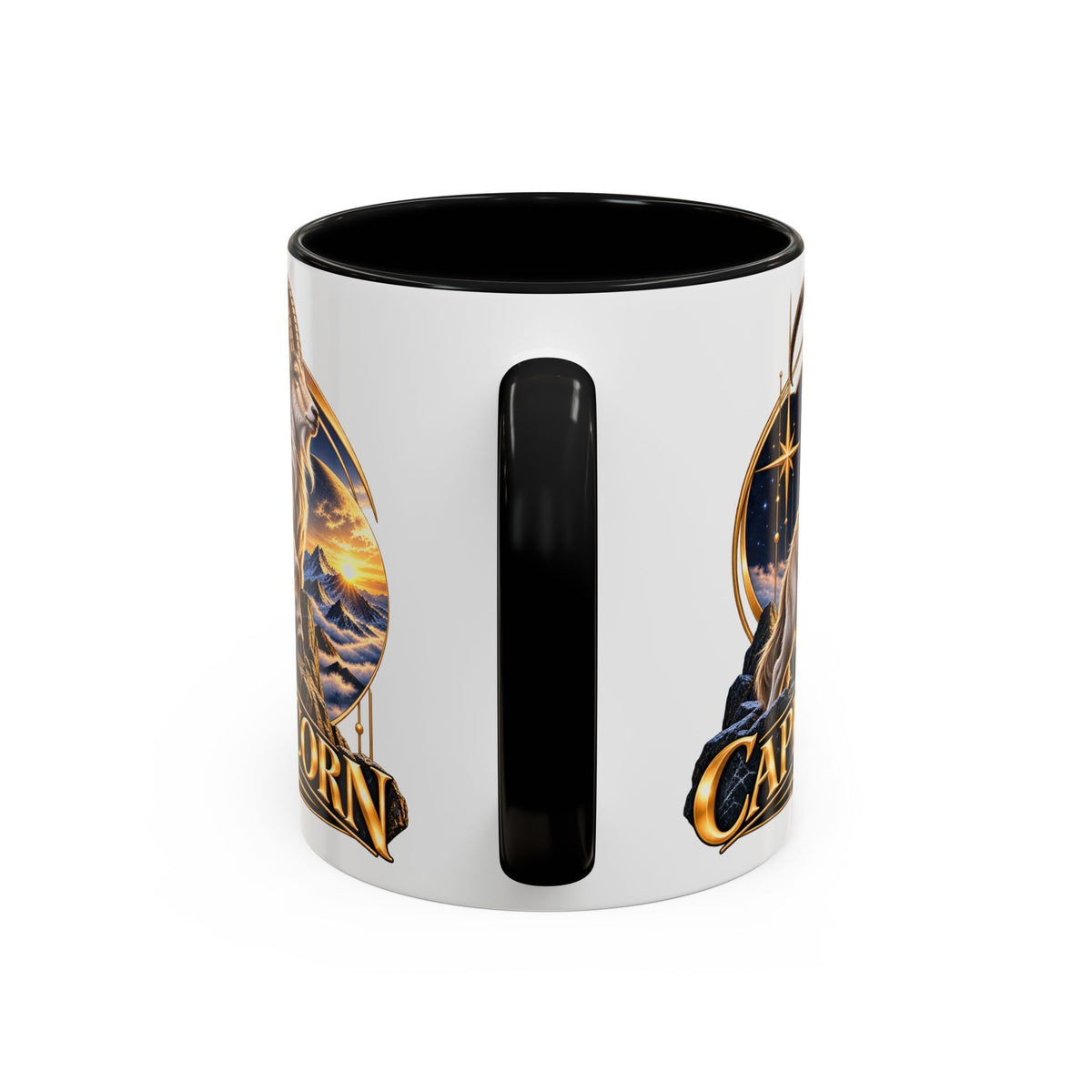 Capricorn Zodiac Coffee Mug — Astrological Goat Accent Mug (11/15oz)
