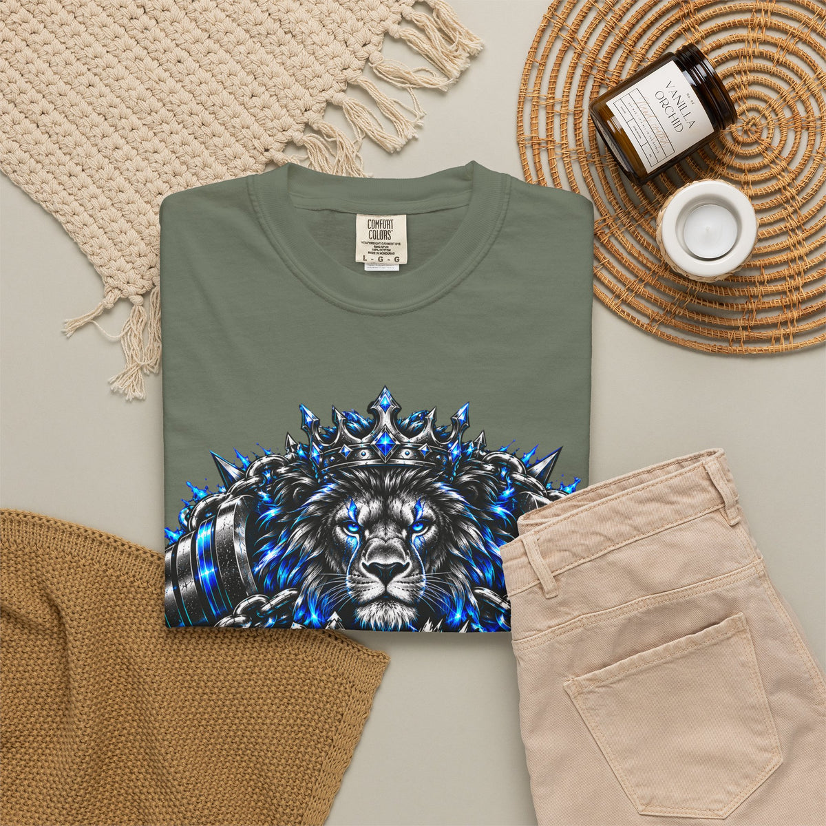 Lion Kingmode Graphic Tee — Gaming Headset Lion Design